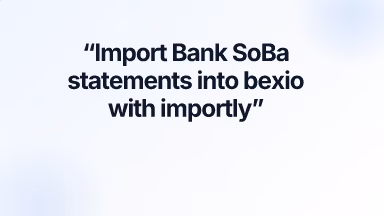 Import Bank SoBa statements into bexio with importly
