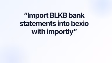 Import BLKB bank statements into bexio with importly