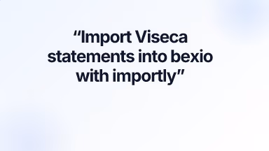 Import Viseca statements into bexio with importly