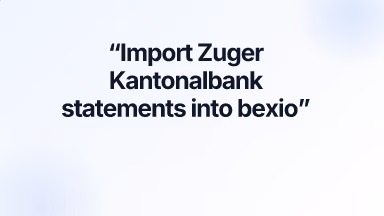 Import Zuger Kantonalbank statements into bexio