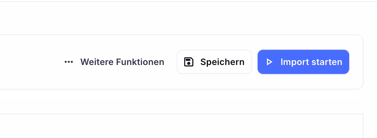 Import für manuelle Buchungen starten